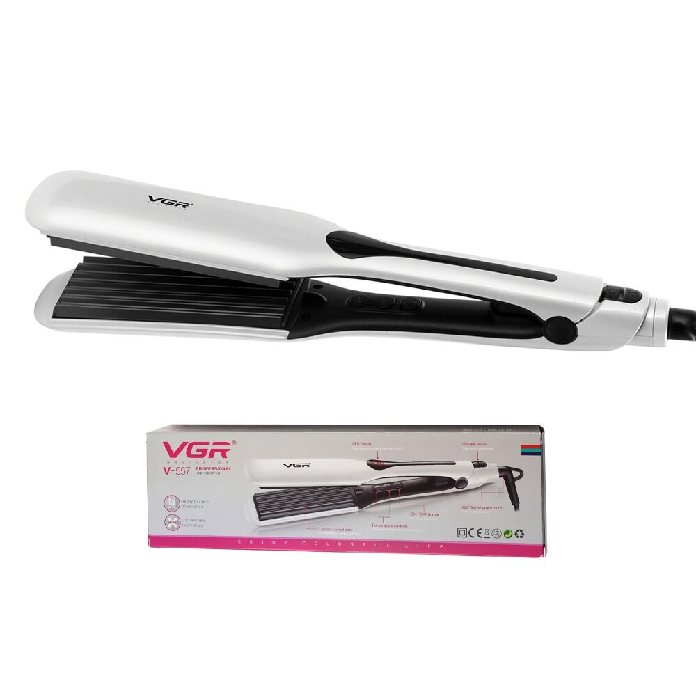 Плойка - щипцы гофре для волос "Волна" VGR Voyager V-557 Professional - фотография № 1