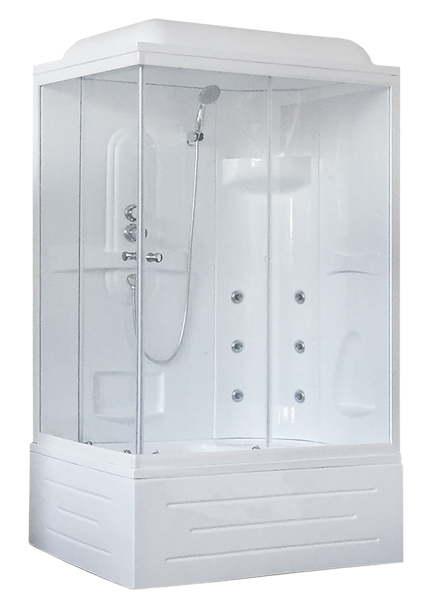 Душевая кабина Royal Bath RB 8100BP2-T (прозрачное) правая - фотография № 1