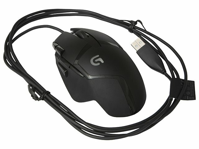 Оптическая мышь Logitech Оптическая мышь Logitech G402 Hyperion Fury 910-004067, 7кн.+скр., черный (USB) (ret)