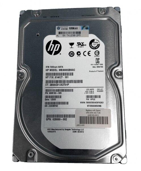 Жесткий диск HP 801886-B21 3Tb SATAIII 3,5" HDD