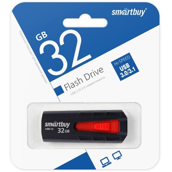 USB флешка Smartbuy 32Gb Iron black USB 3.0