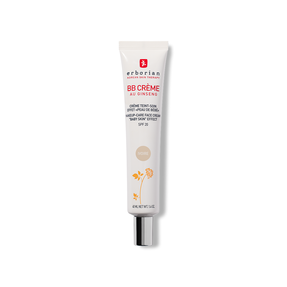 ERBORIAN ВВ крем с Женьшенем Слоновая кость SPF20 BB Creme Au Ginseng SPF20 Ivoire 40 ml.