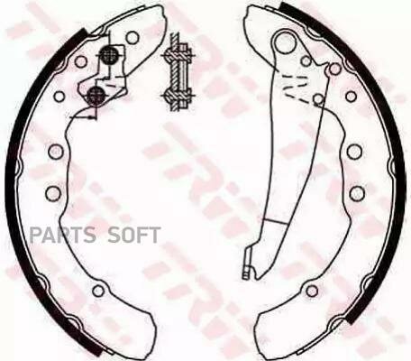 TRW GS8544 Колодки торм.бараб.[230x40-ATE] 1шт