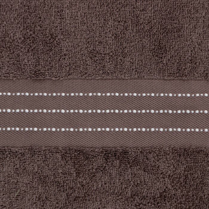 Полотенце махровое Лондон 50х90 см, серо-коричневый, 430г/м, хл100% - фотография № 3