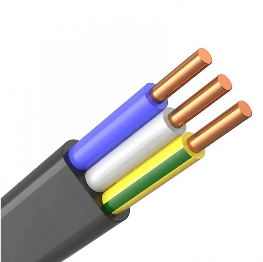 Кабель силовой ВВГп-НГ(А) 3х1.5 (барабан) -0.660 ТРТС | код. | Альфакабель ( 100м. )