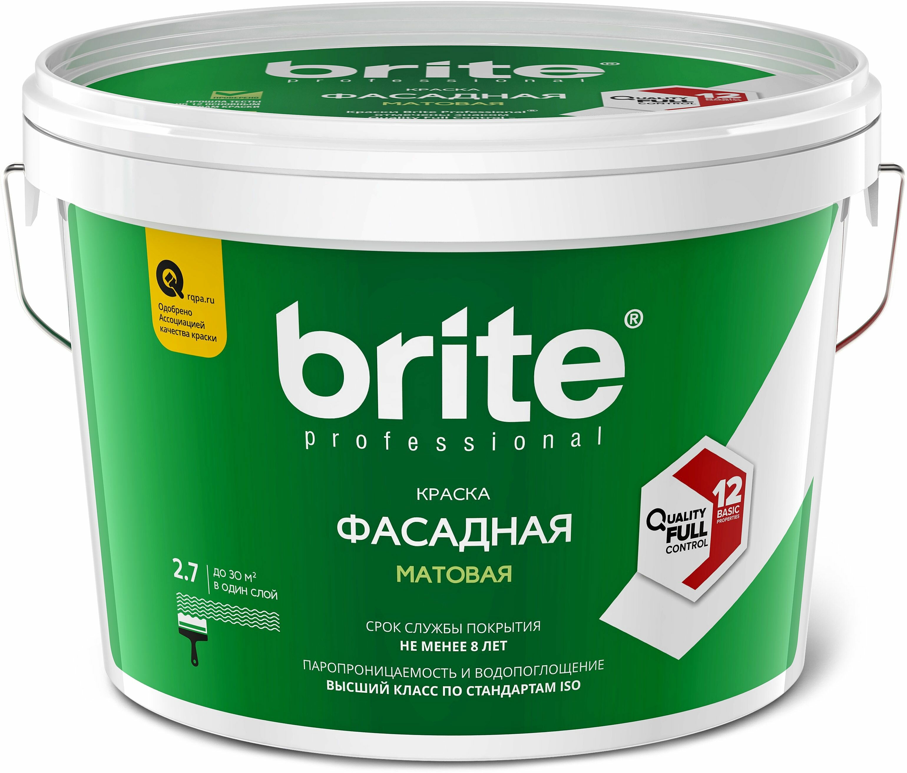 Краска акриловая brite Professional фасадная