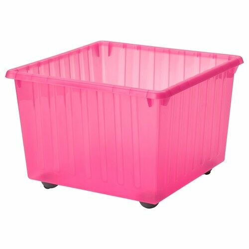 Вессла Ящик на колесах, светло-розовый, 39x39 см - фотография № 1
