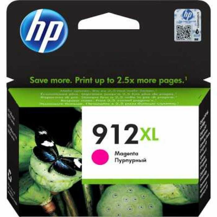 Cartridge HP 912XL для OfficeJet 8013/8023/8025, пурпурный (825 стр)