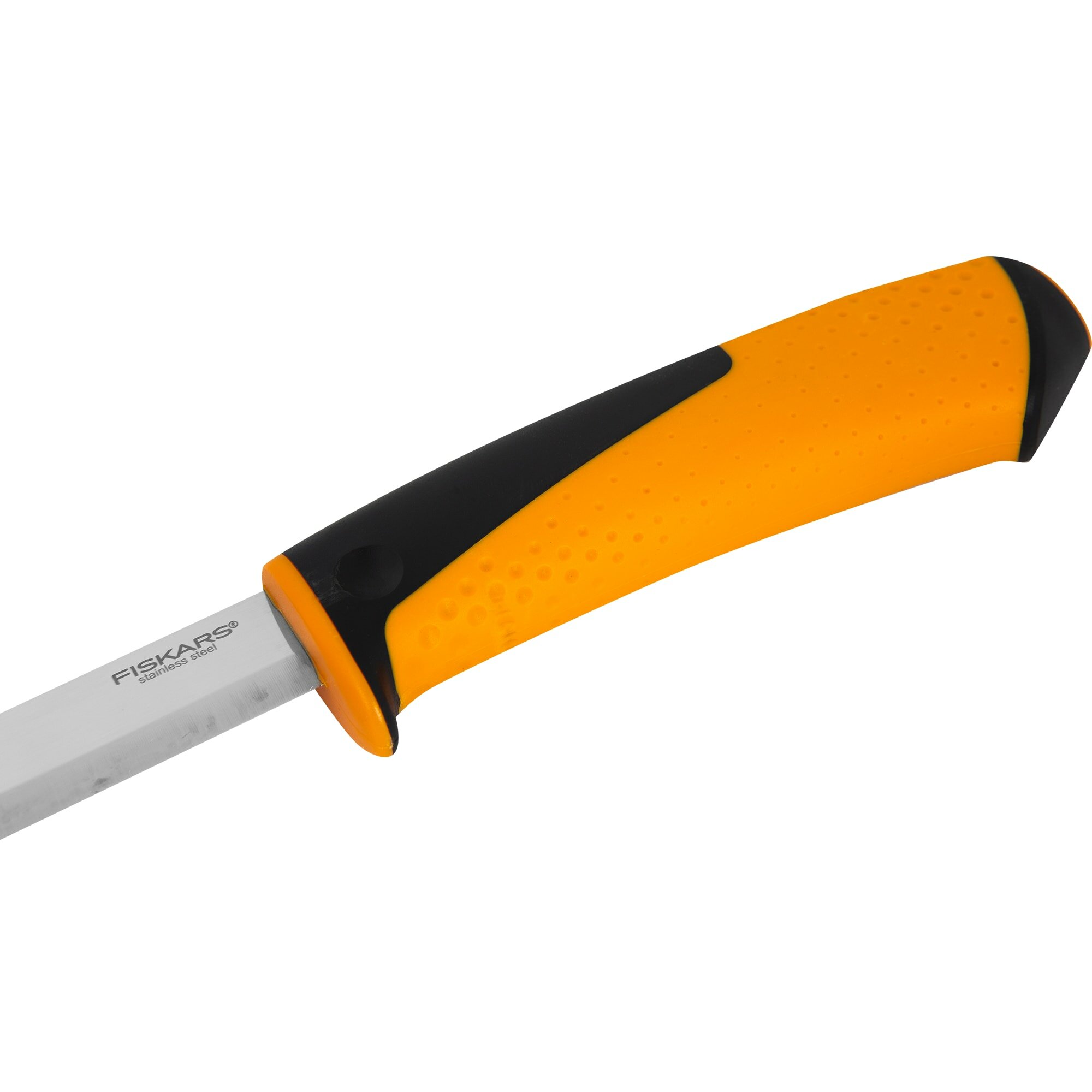 Нож универсальный Fiskars с точилкой - фотография № 4