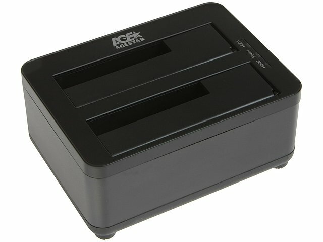 Док-станция Agestar Док-станция Agestar 3UBT8 для 2x2.5/3.5 SATA HDD, черный (USB3.0) (ret)