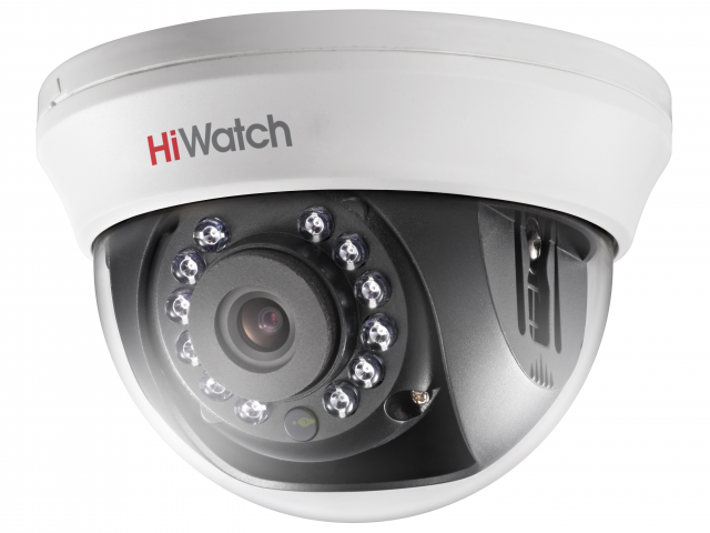 Видеокамера HD-TVI 2Мп внутренняя купольная с ИК-подсветкой до 20м (DS-T201(B) (2.8 mm) | код 300614786 | HiWatch ( 1шт. )