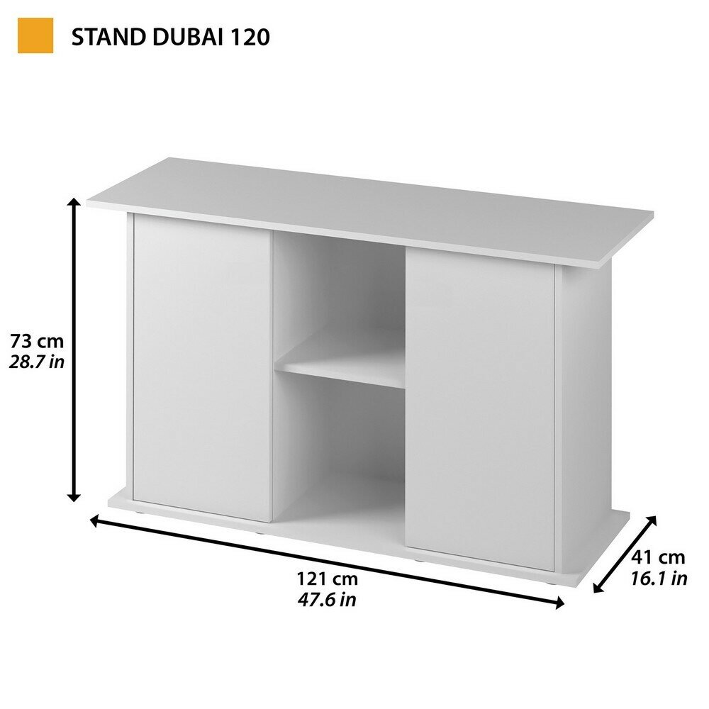 Тумба под аквариум DUBAI 120 белая - фотография № 4