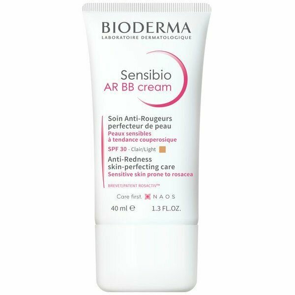 ВВ-крем для кожи с покраснениями и розацеа тонирующий SPF30 AR Sensibio Bioderma/Биодерма 40мл