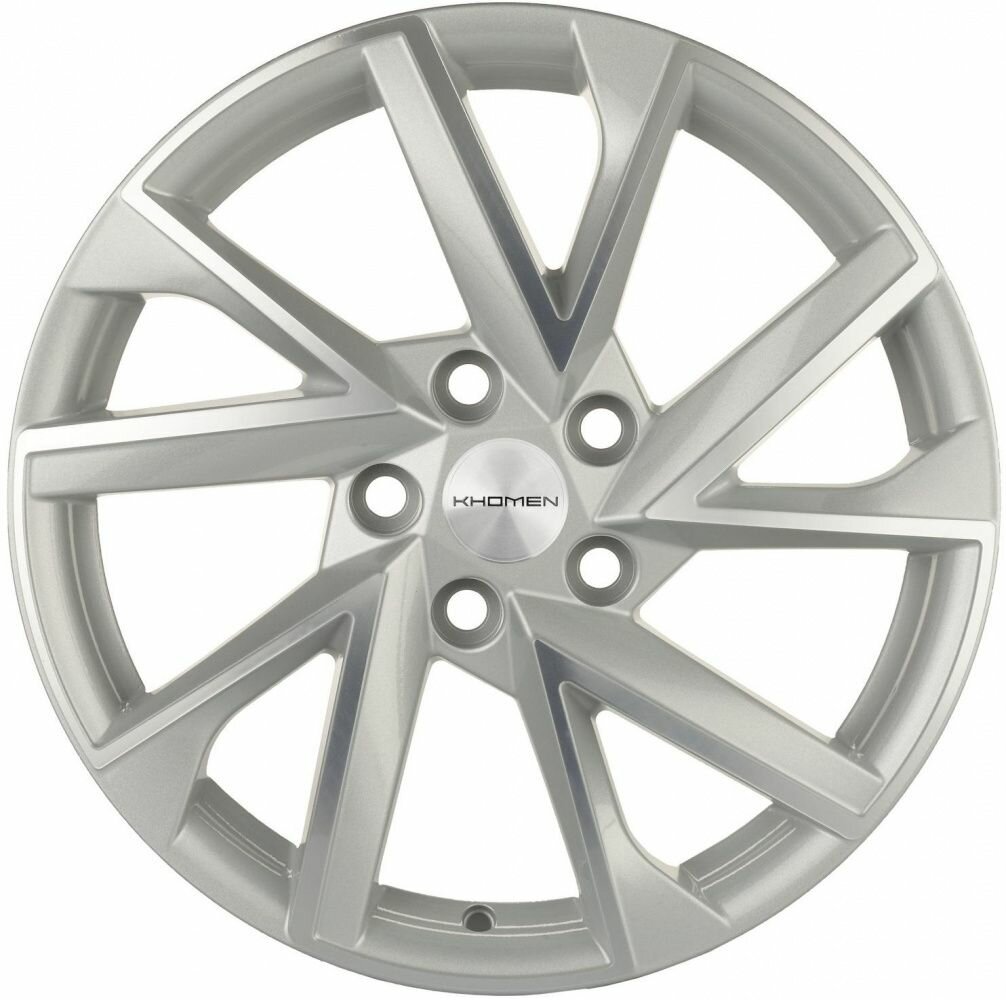 Колесный Диск Khomen Wheels KHW1714 (Audi A4) 7x17 5x112 D66,6 ET49 F-Silver-FP
