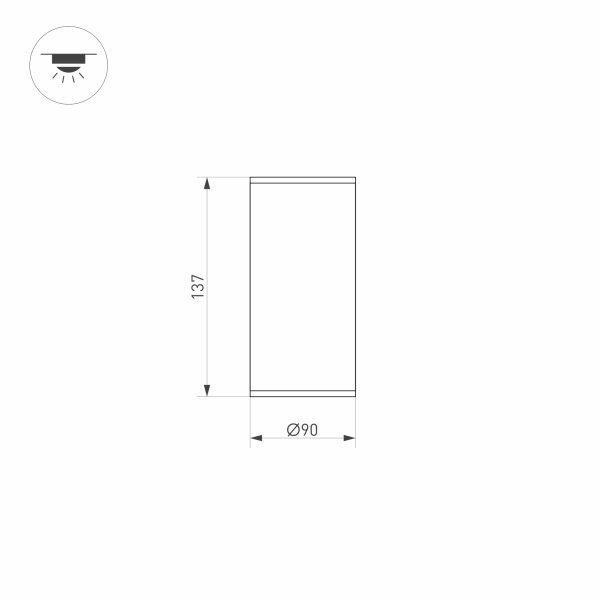 Уличный светодиодный светильник Arlight LGD-Forma-Surface-R90-12W Day4000 / - фото №2