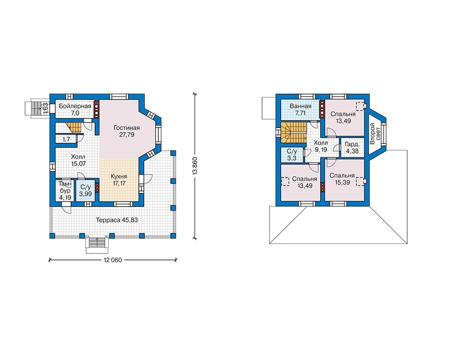 Проект дома Plans-62-62 (144 кв.м, газобетон) - фотография № 3