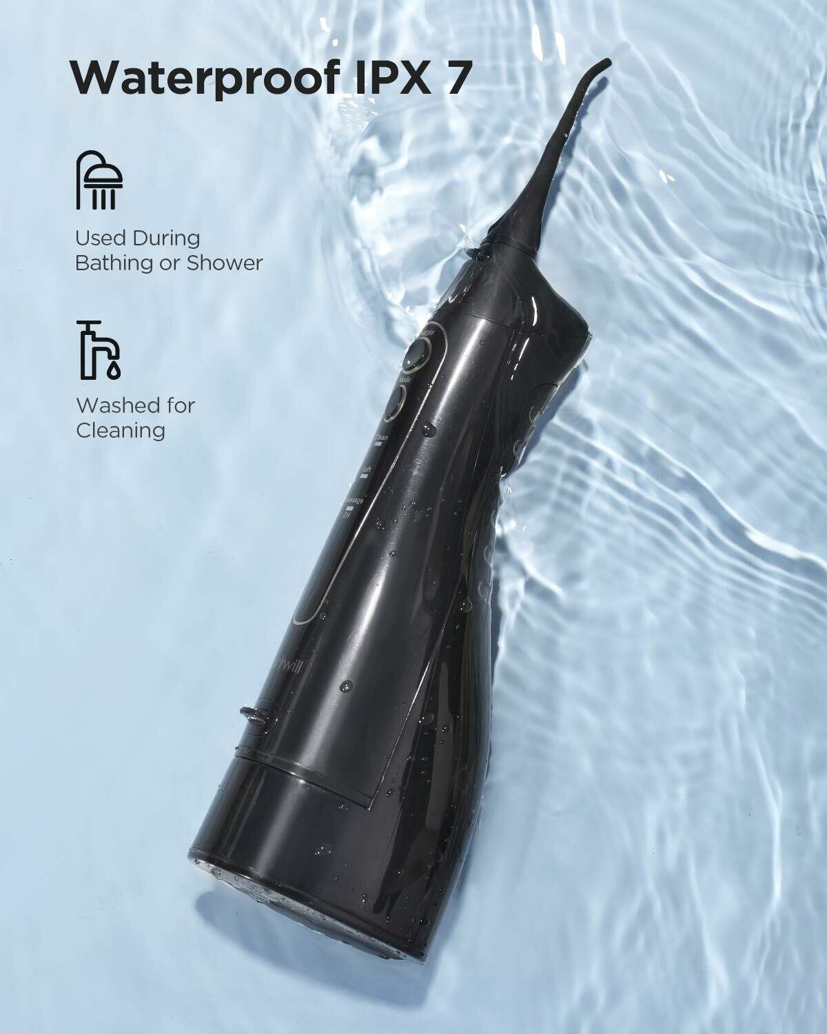 Ирригатор для полости рта портативный, 3 режима, зарядка от USB, 300 мл - фотография № 3
