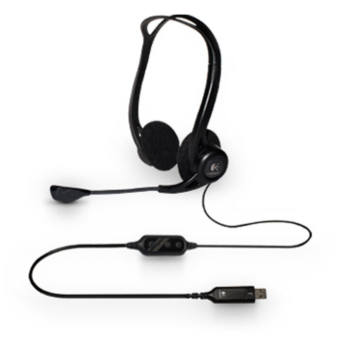 Проводные наушники Logitech 960 USB Headset