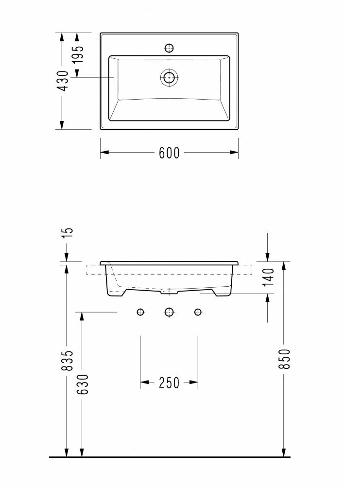 Раковина Serel 3042 60 см