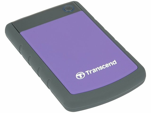 Внешний жесткий диск Transcend Внешний жесткий диск 1ТБ 2.5 Transcend StoreJet 25H3 TS1TSJ25H3P, серо-фиолетовый (USB3.0)