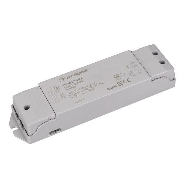 Диммер SMART-DIM105 12-48В 15А TRIAC IP20 пластик | код 025029 | Arlight (3шт.в упак.)