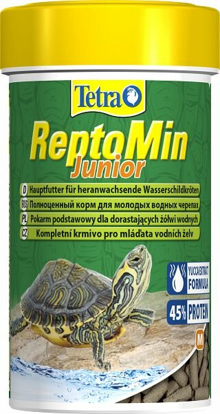 Tetra Основной корм TetraReptoMin Junior для молодых водных черепах, мини палочки 100 мл