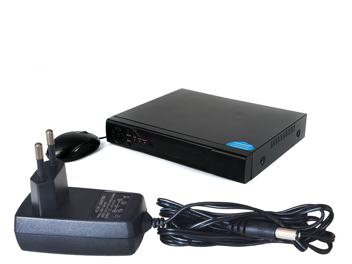8-ми канальный гибридный видеорегистратор скай 2708-8M (Черный) (G71834APA) с поддержкой камер 4K, видеорегистратор cvi