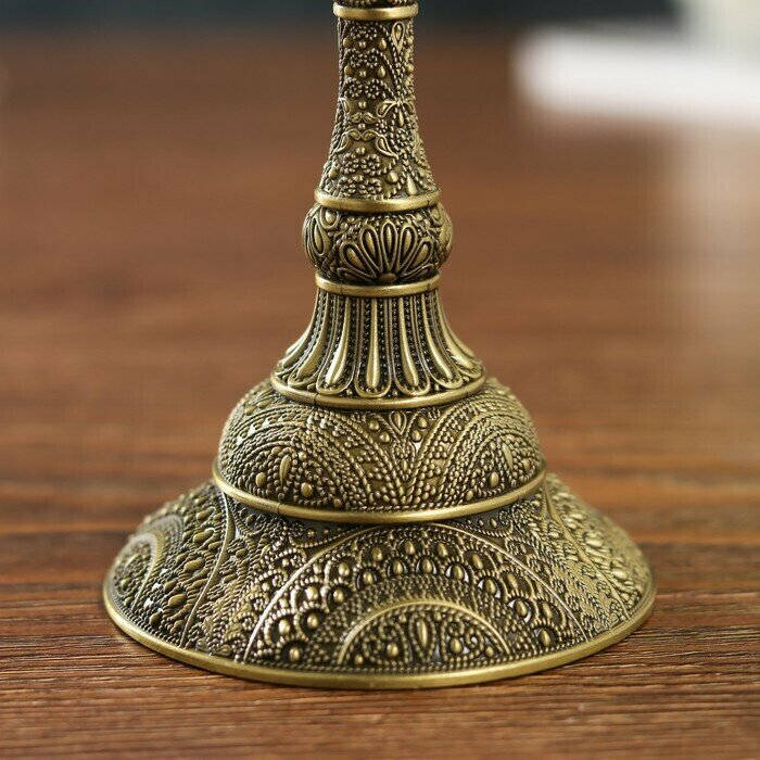 Подсвечник металл на 1 свечу 'Раджа' бронза 16,5х8х8 см - фотография № 2