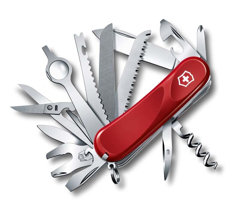 Нож перочинный Victorinox Evolution 28, 85 мм 23 функции, красный, 2.5383.E