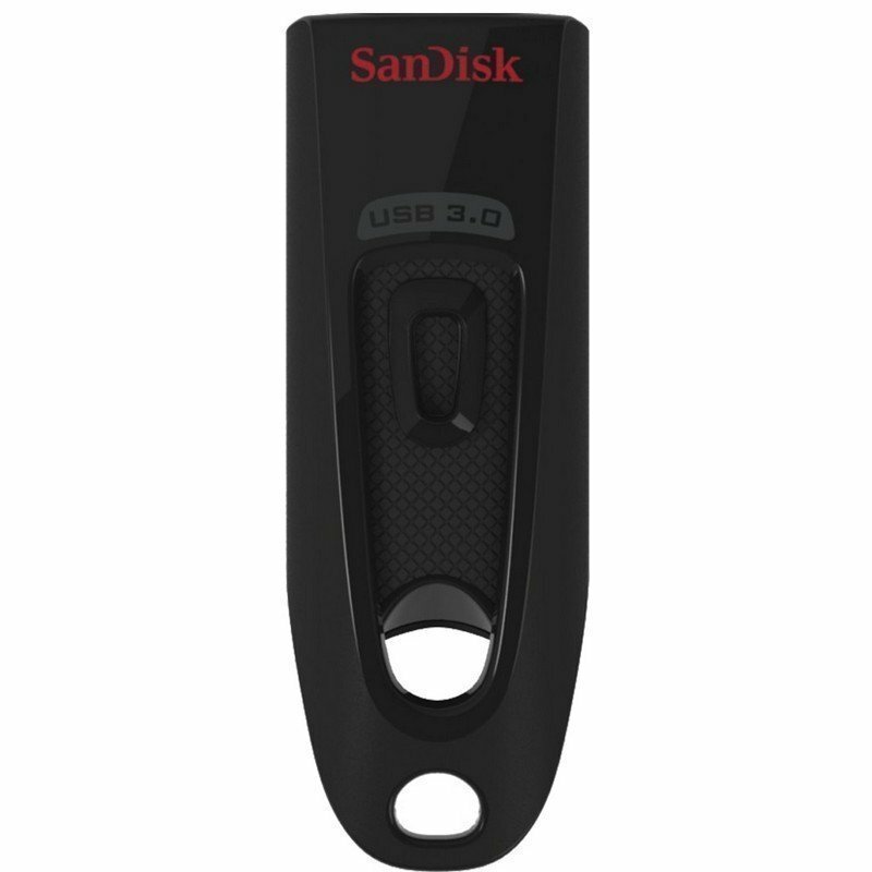Флэш-диск 128 GB, SANDISK Cruzer Ultra, USB 3.0, черный, SDCZ48-128G-U46