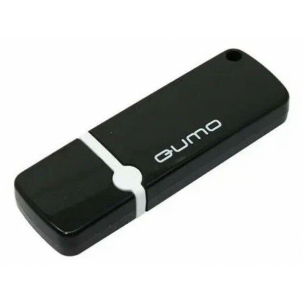 Флеш Диск QUMO 16GB USB 2.0 Optiva 02 Black, черный корпус (QM16GUD-OP2-black)