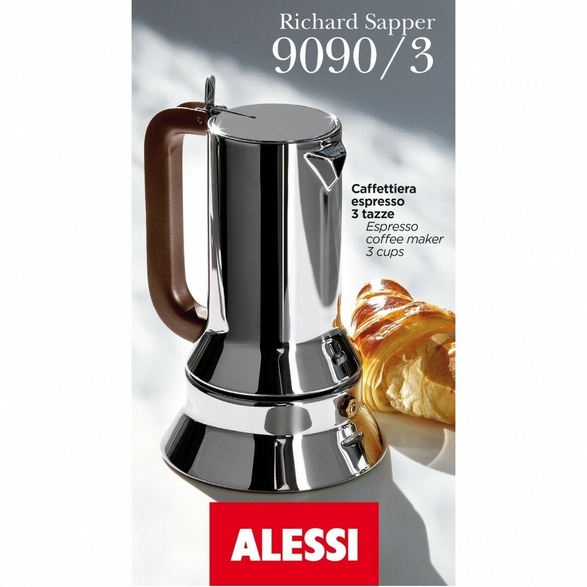 Гейзерная кофеварка Alessi Espresso 9090/3 (150 мл), металлик - фотография № 10