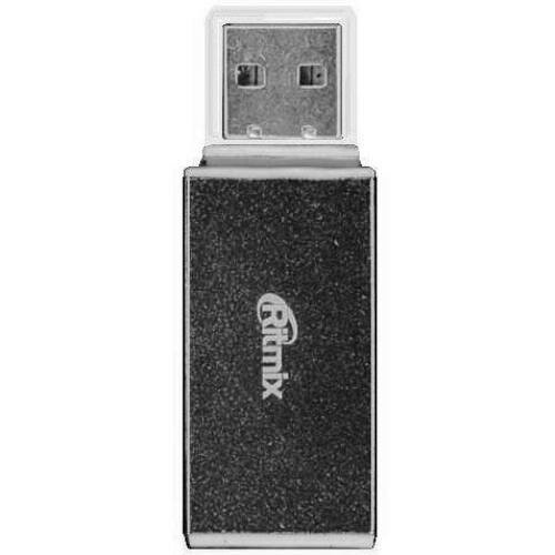 Считыватель карт памяти картридер usb 2.0 Ritmix CR-2042 microSD-TF, SD, MS, M2 - чёрный