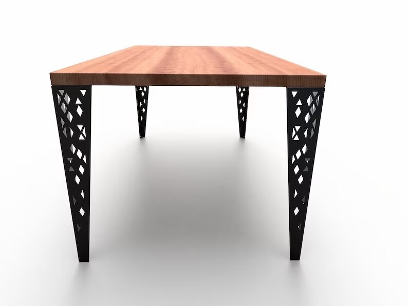 Обеденный прямоугольный универсальный стол в стиле Лофт Модель 71 - фотография № 2