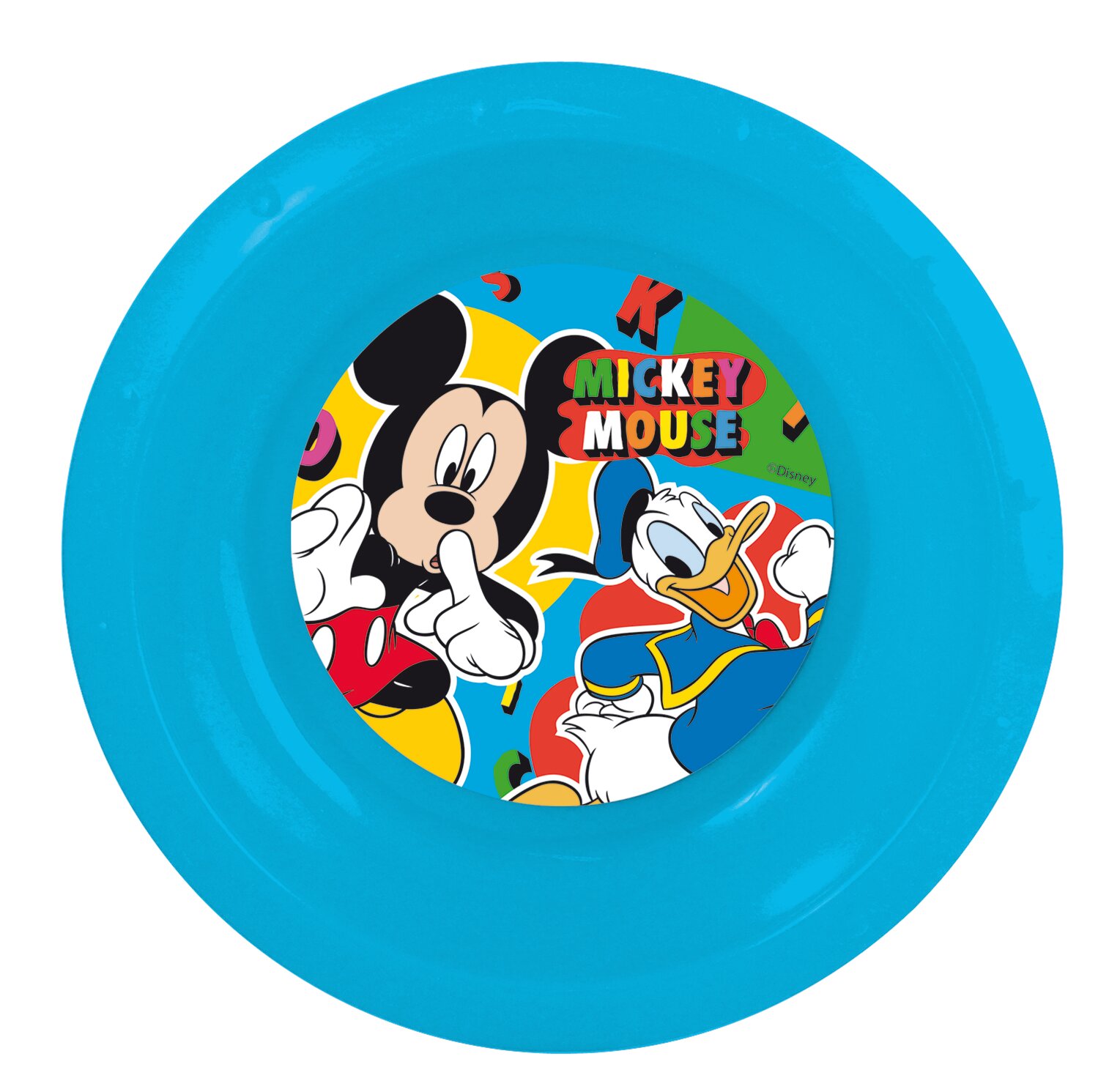 фото Тарелка глубокая пластиковая детская. Микки Классное лето
