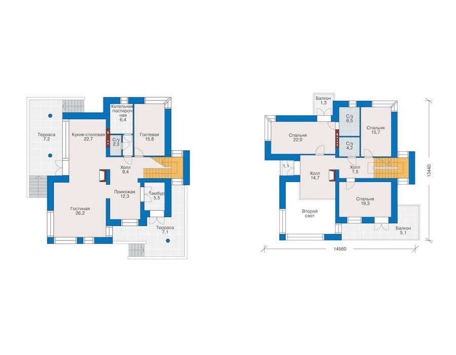 Проект дома Plans-33-62 (221 кв.м, кирпич) - фотография № 2