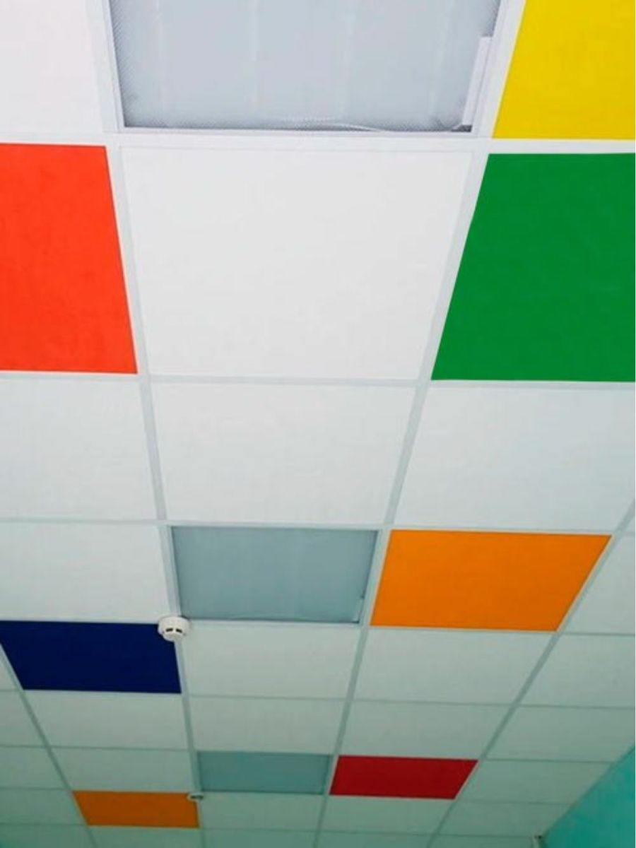 Набор декоративных плит (накладок) для подвесного потолка по типу Armstrong Армстронг 60 x 60 см 5 шт GOZHY. - фотография № 9