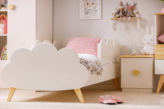 Детская деревянная кровать Атланта 80х160 белая