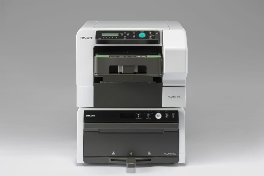 Принтер текстильный Ricoh Ri 100 цветной, цвет серый [257001]