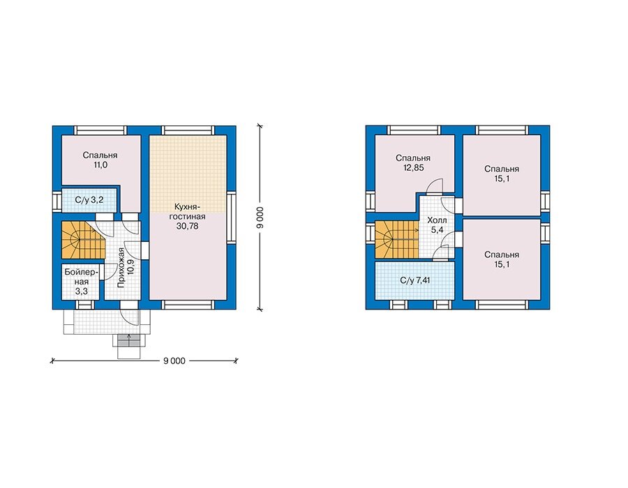 Проект дома Plans-61-75 (115 кв.м, газобетон) - фотография № 3