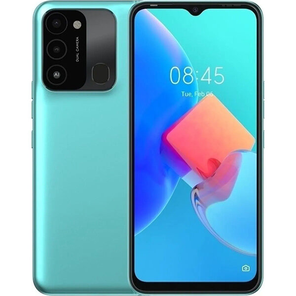 Смартфон Tecno Spark 8C 4 64Gb Turquoise Cyan