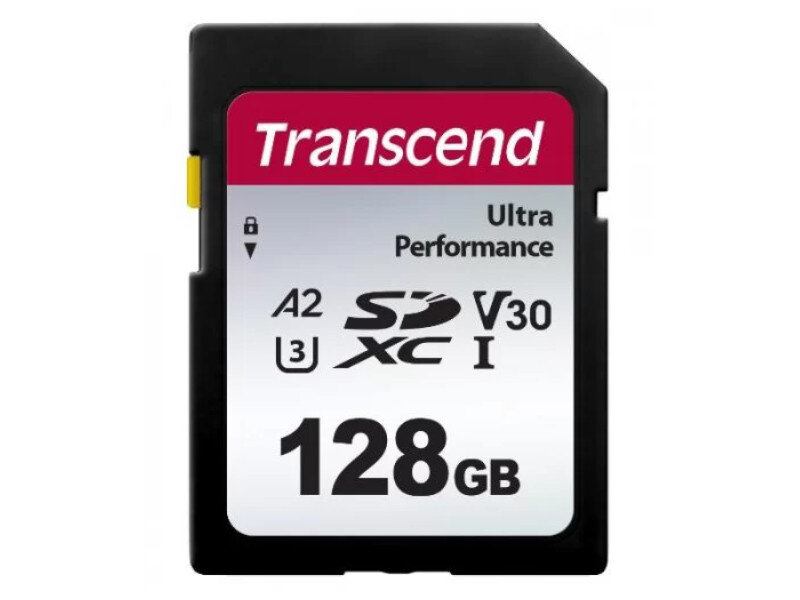 Карта памяти 128Gb - Transcend Secure Digital XC 340S UHS-I U3 V30 A1 TS128GSDC340S