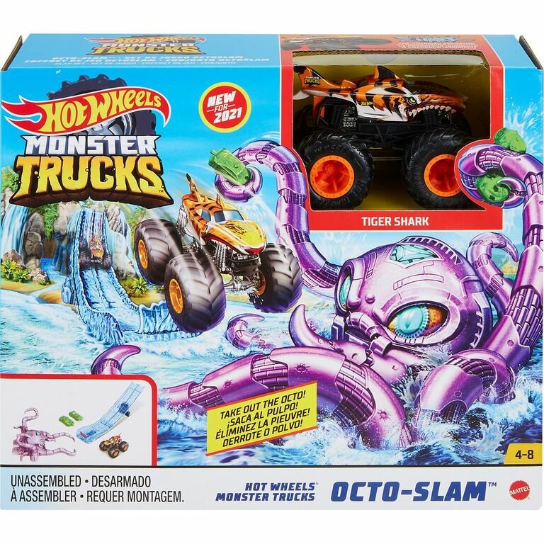 Hot Wheels Монстр-трак Прыжок на Осьминога, GYL11