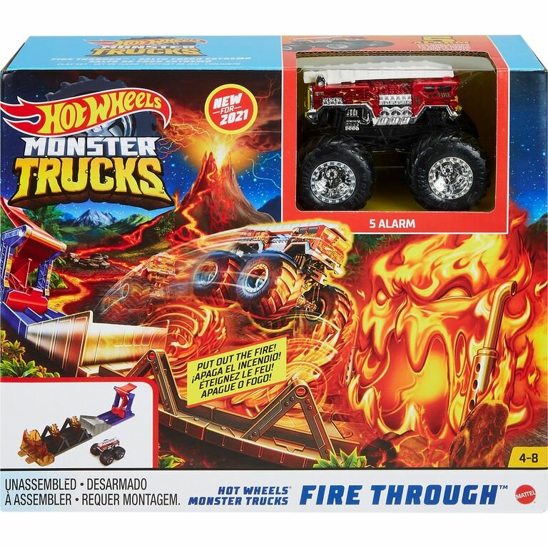 Hot Wheels Монстр-трак Гонка сквозь огонь, GYL12