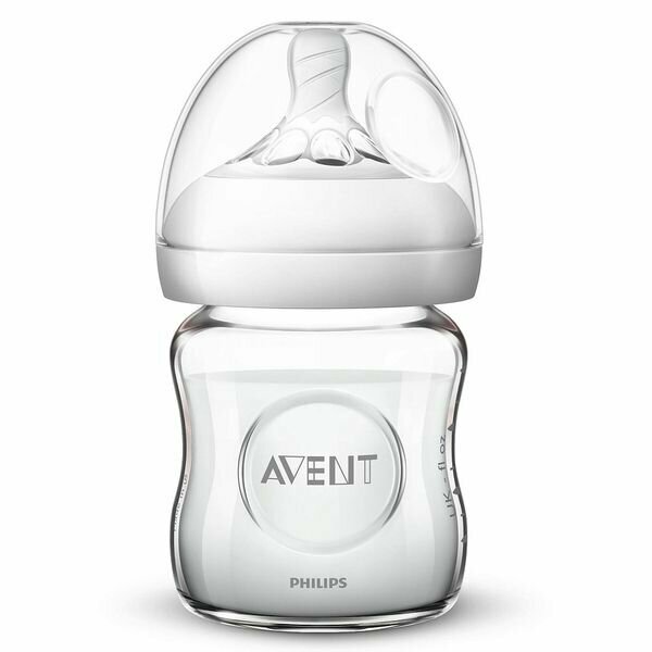 Стеклянная бутылочка Philips Avent серии Natural 0 мес+, 120 мл, 1 шт. SCF051/17