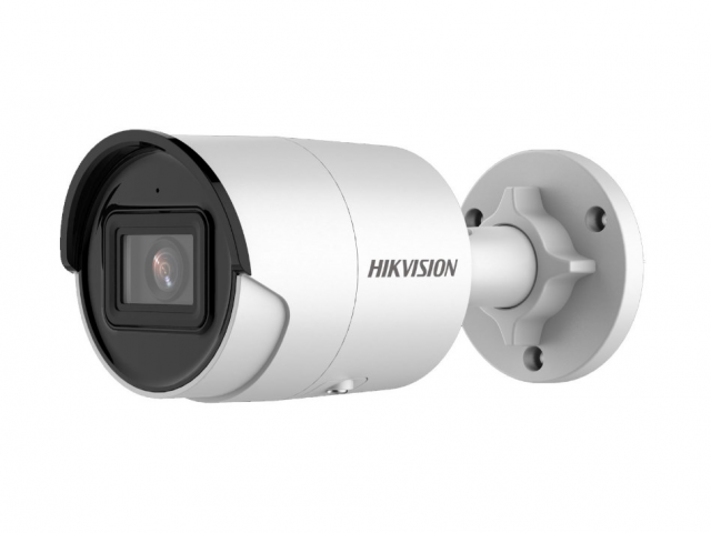 Видеокамера цилиндрическая IP 4Мп уличная EXIR-подсветка 40м объектив 4мм технология AcuSense (DS-2CD2043G2-IU(4mm)) Hikvision