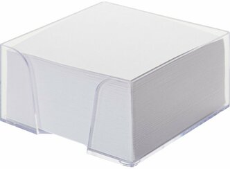 Блок для записей Attache Эконом 90x90x50 мм белый в прозрачном боксе, 314590
