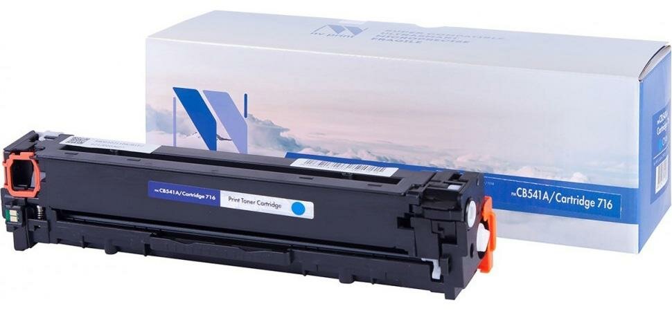 NVP NV-CB541A/NV-716 Cyan универсальные для HP/Canon Color LaserJet CP1215/ CP1515n/ CM1312/ CM1312nfi/ i-SENSYS LBP-5050/ MF8030C/ MF8050C/ 8080C (14