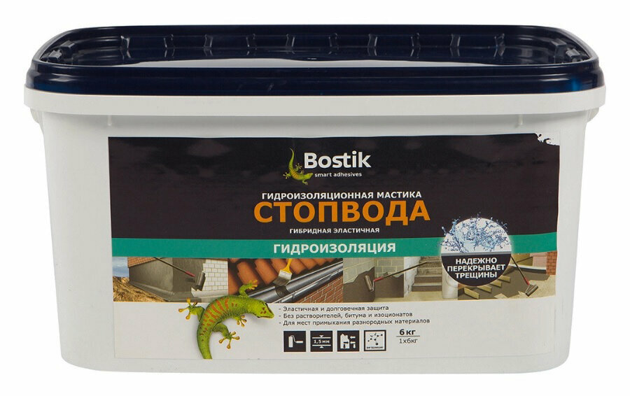 BOSTIK SMP гидроизоляционная мастика СтопВода 6 кг