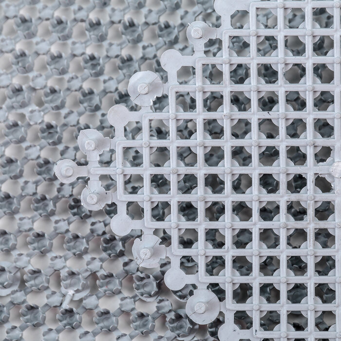 Покрытие ковровое щетинистое «Травка-эконом», 36×48 см, цвет серый - фотография № 4